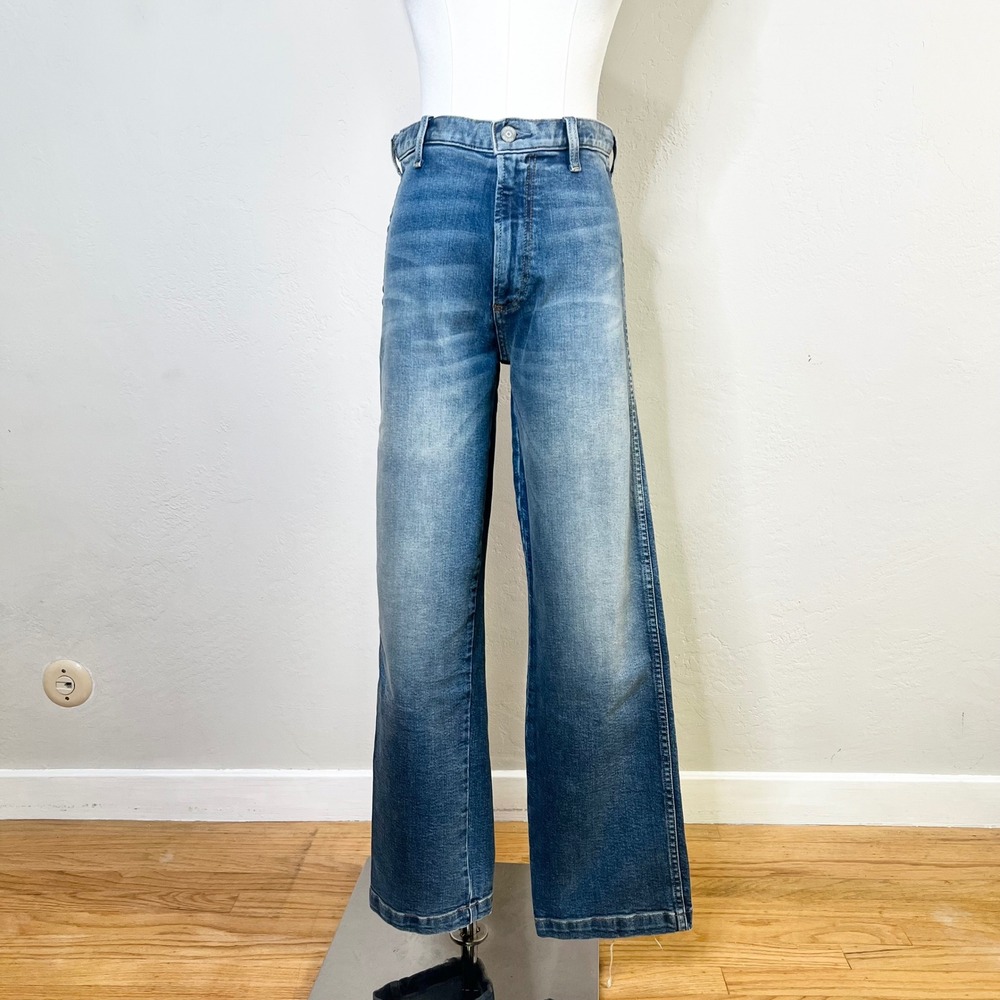Boyish Jeans Carter Size 28 Sunset Boulevard Blue High Rise Wide Leg Denim